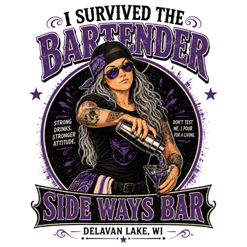 I Survived the Bartender Tee | Side Ways Bar