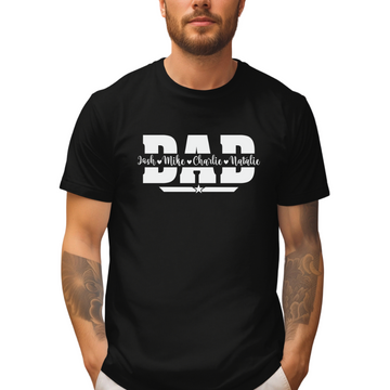 Personalized Father’s Day Shirt – DAD with Kids' Names