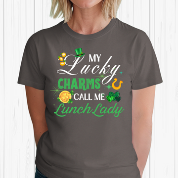 My Lucky Charms Call Me Lunch Lady – St. Patrick’s Day Tee 🍀🎉