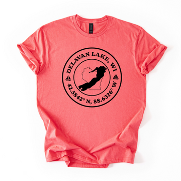 Delavan Lake Coordinates Tee