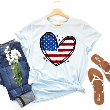 American Heart Flag Tee 🇺🇸