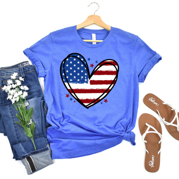 American Heart Flag Tee 🇺🇸