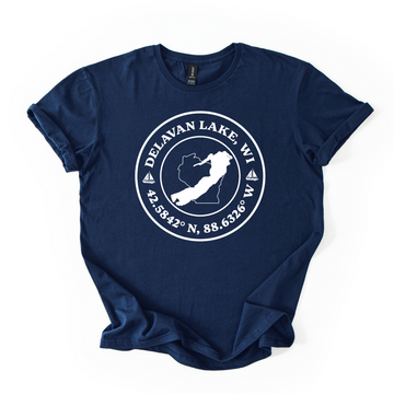 Delavan Lake Coordinates Tee