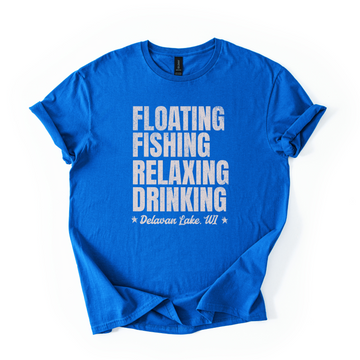 Floating, Fishing, Relaxing, Drinking