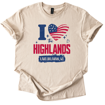 I Love The Highlands Tee 🇺🇸❤️