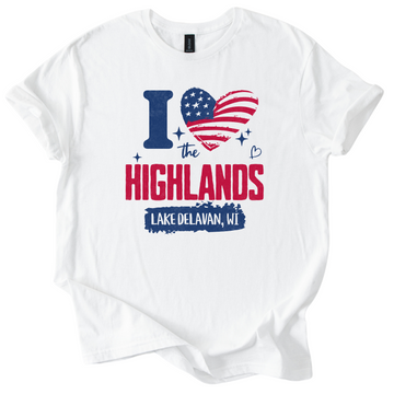 I Love The Highlands Tee 🇺🇸❤️