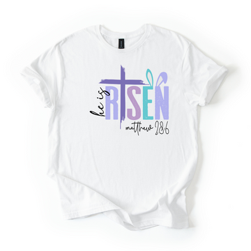 He Is Risen Christian Easter Unisex Tee