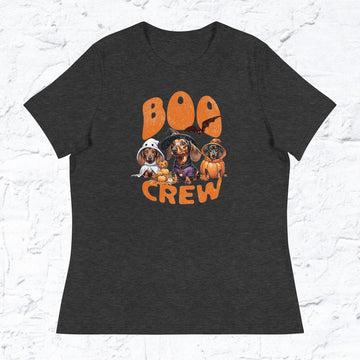 Dachshund Boo Crew Women's Relaxed T-Shirt