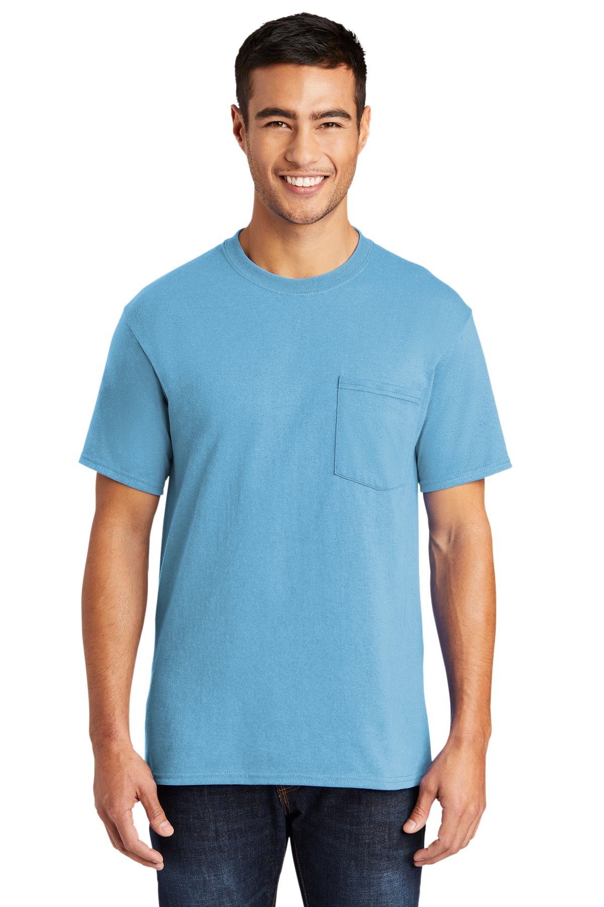 Port & Company® Core Blend Pocket Tee PC55P (SM-XL)