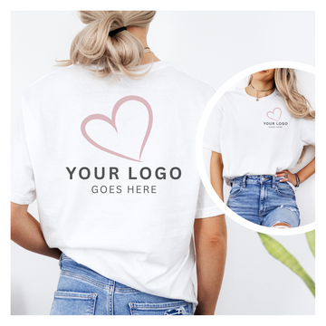 Custom Logo T-Shirts – Personalized Shirts with Front & Back Print