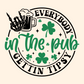 Everybody in the Pub Gettin' Tipsy Shirt – Funny St. Patrick’s Day Skeleton Tee