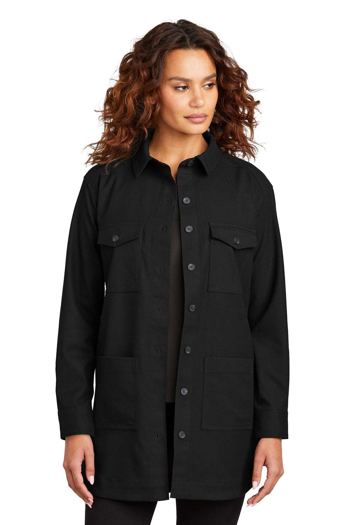 Mercer+Mettle™ Women’s Long Sleeve Twill Overshirt-MM2021