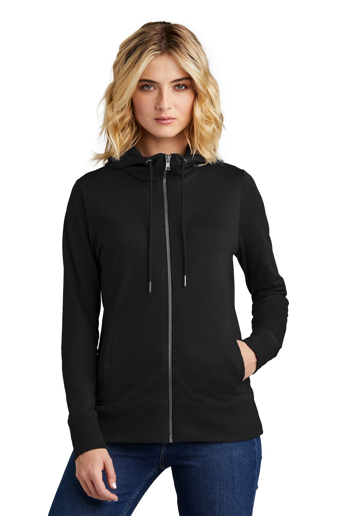 District® Women’s Featherweight French Terry™ Full-Zip Hoodie DT673